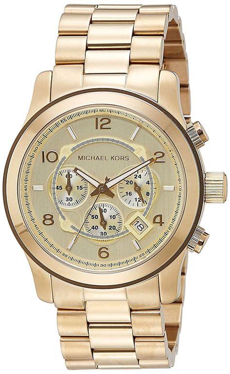 michael kors mens watch mk8077|Michael Kors chronograph bracelet.